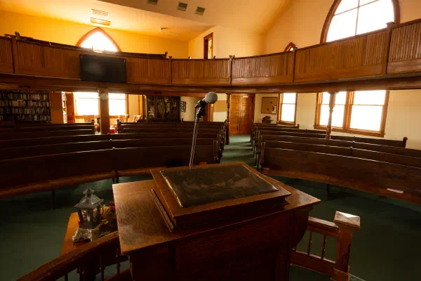 The sanctuary from the pulpit