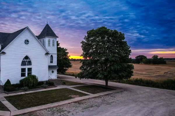 Bethel Fellowship Church at sunrise